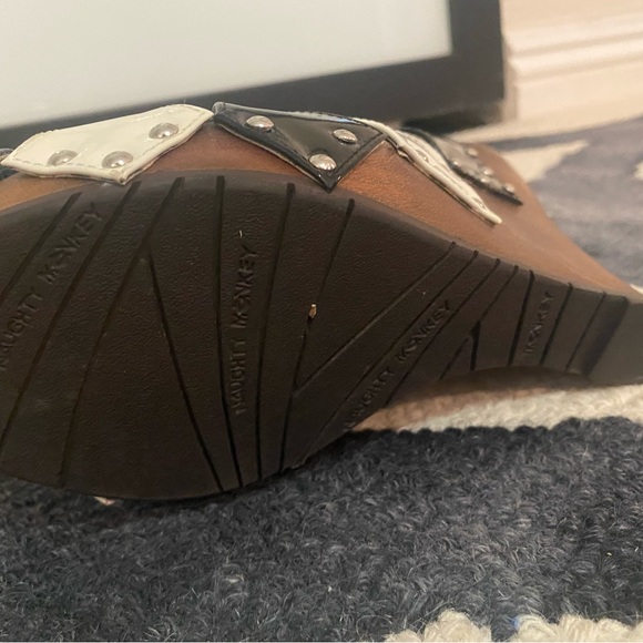 Naught Monkey Patent Leather Patchwork Heels - Picture 7 of 8